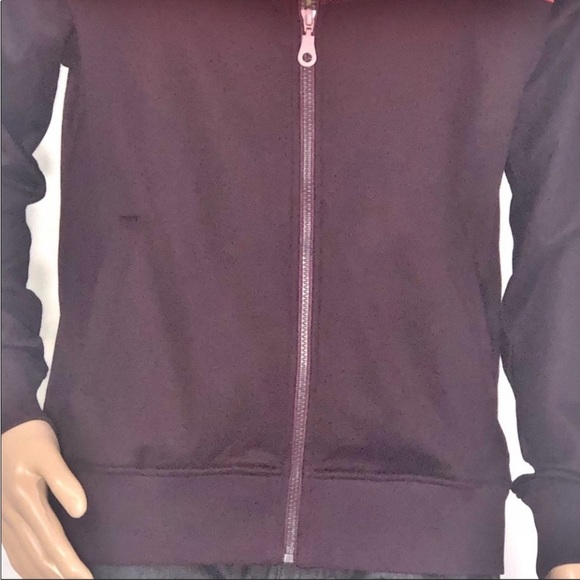 4 Funky Flavours Can’t Hold Back Taupe Purple & Orange Color Block Jacket SzL - Picture 10 of 16